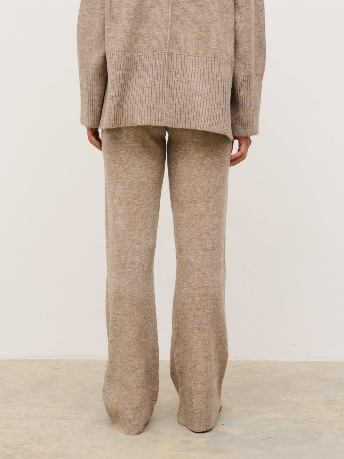 Kimberley Knit Trousers - Mushroom