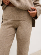 Kimberley Knit Trousers - Mushroom
