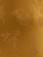 Lethe Drape Scarf Jacquard Maxi Dress - Dark Honey