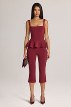 Ponte Capri Trousers in Wine