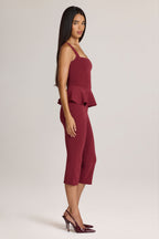 Ponte Capri Trousers in Wine