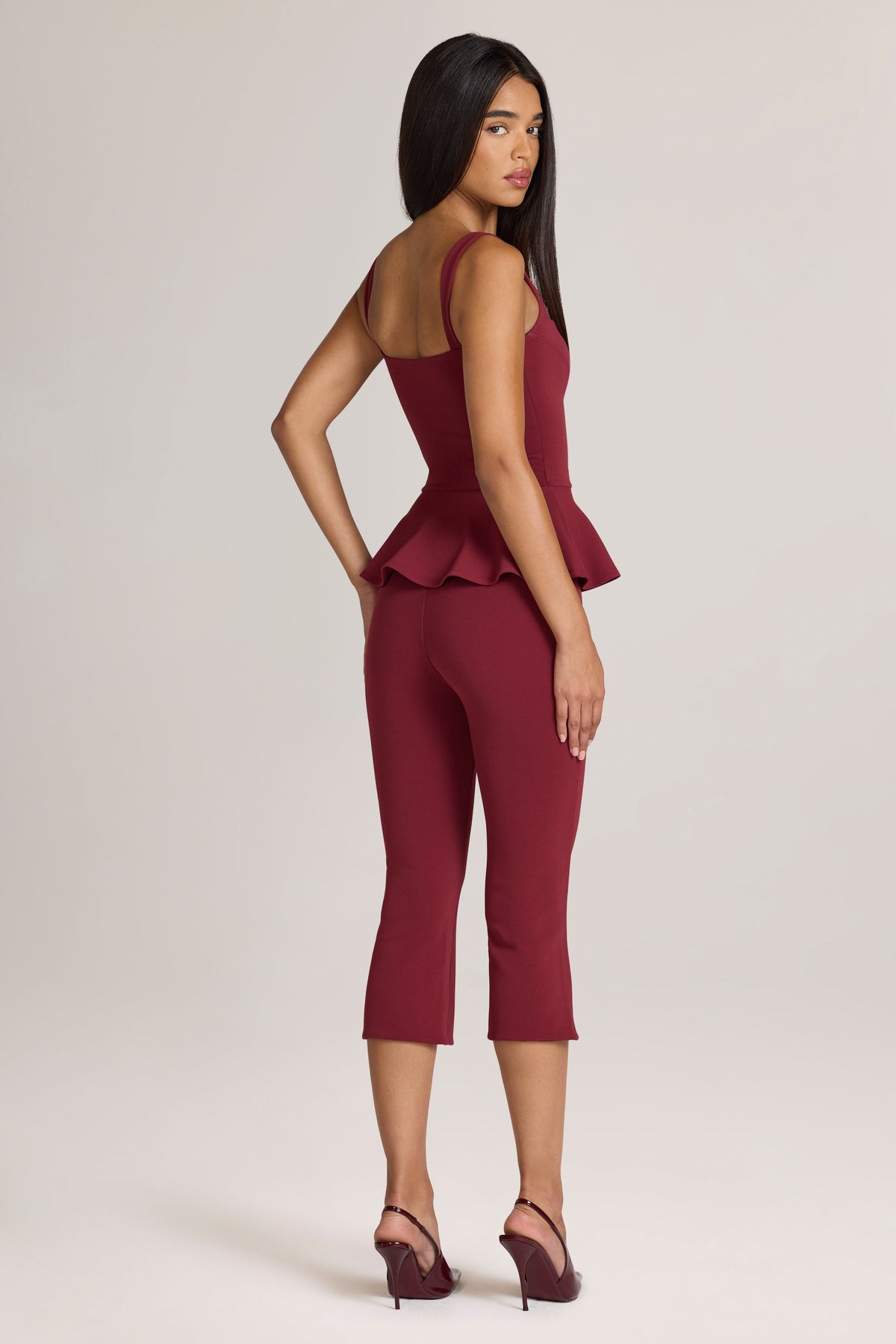 Ponte Capri Trousers in Wine