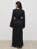 Luca Cut Out Ring Dress - Black