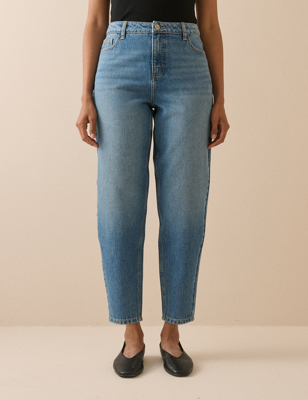 Blue Putney Barrel Leg Jeans