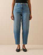 Blue Putney Barrel Leg Jeans