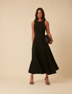 Black Reign Midi Dress