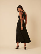Black Reign Midi Dress