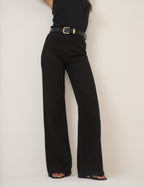 Black High Rise Soho Wide Leg Jeans