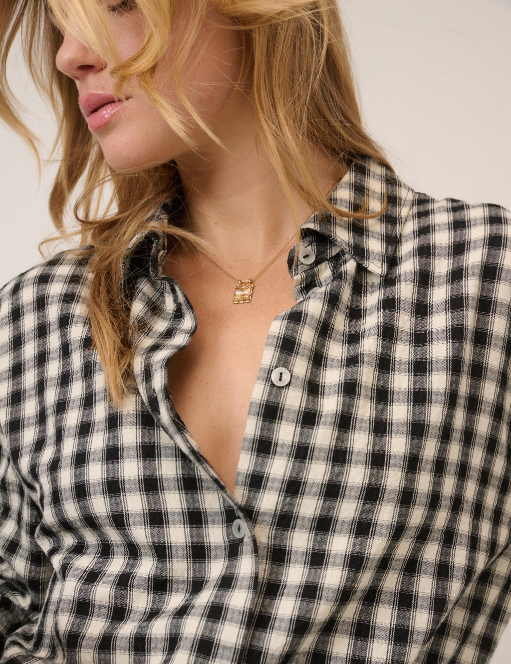 Black Gingham Shirt