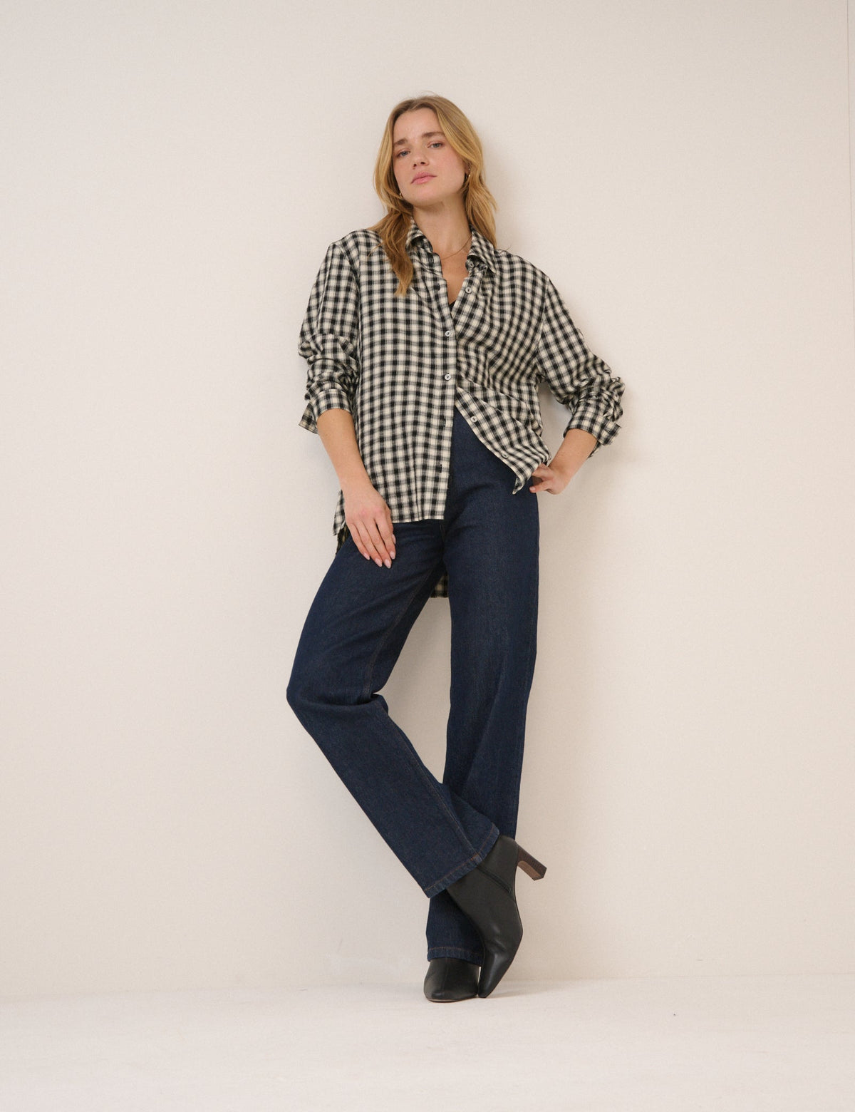 Black Gingham Shirt