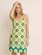 Green Floral Connie Shift Dress