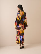 Floral Satin Allura Midi Dress