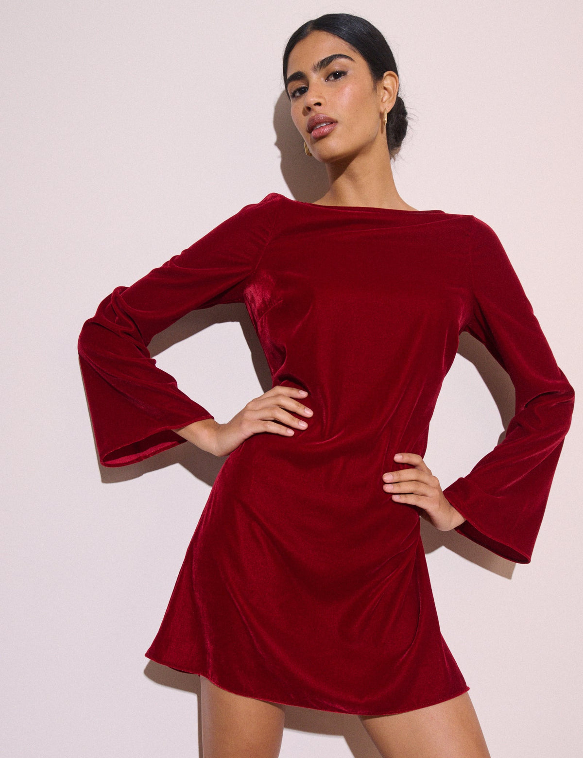 Red Velvet Joelle Mini Dress