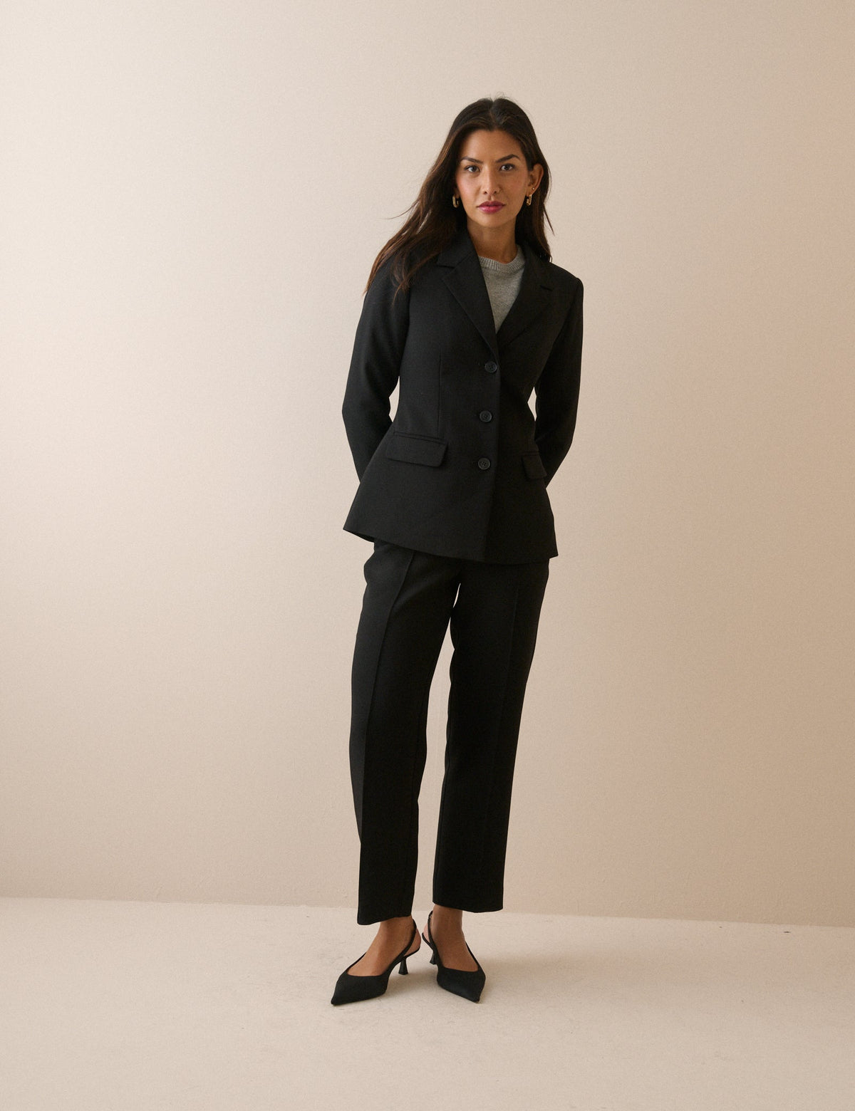 Black Cinched Blazer