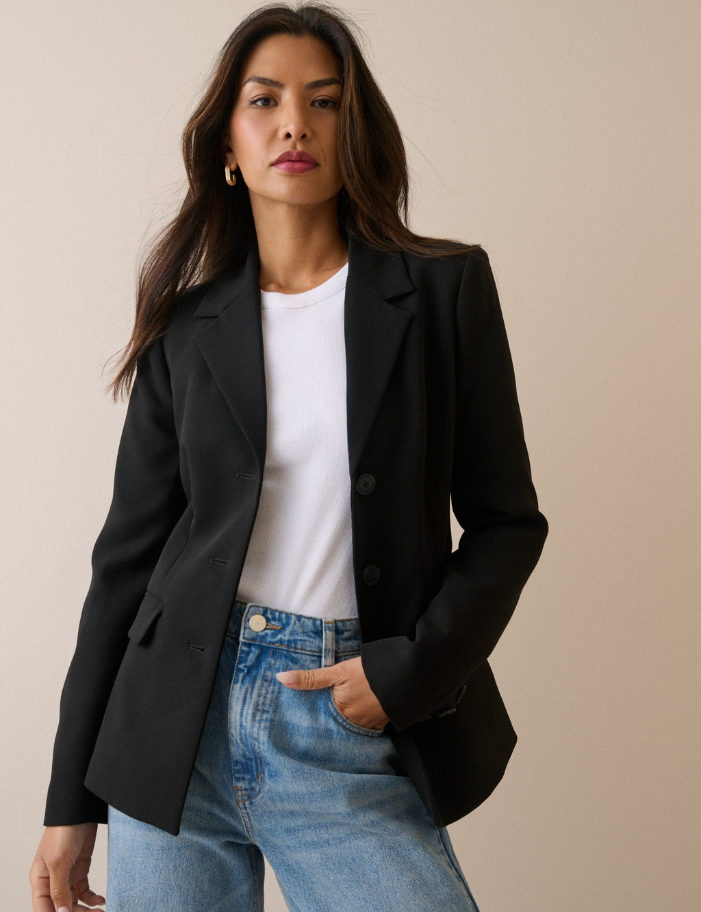 Black Cinched Blazer