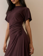 Plum Jersey Niamh Midi Dress