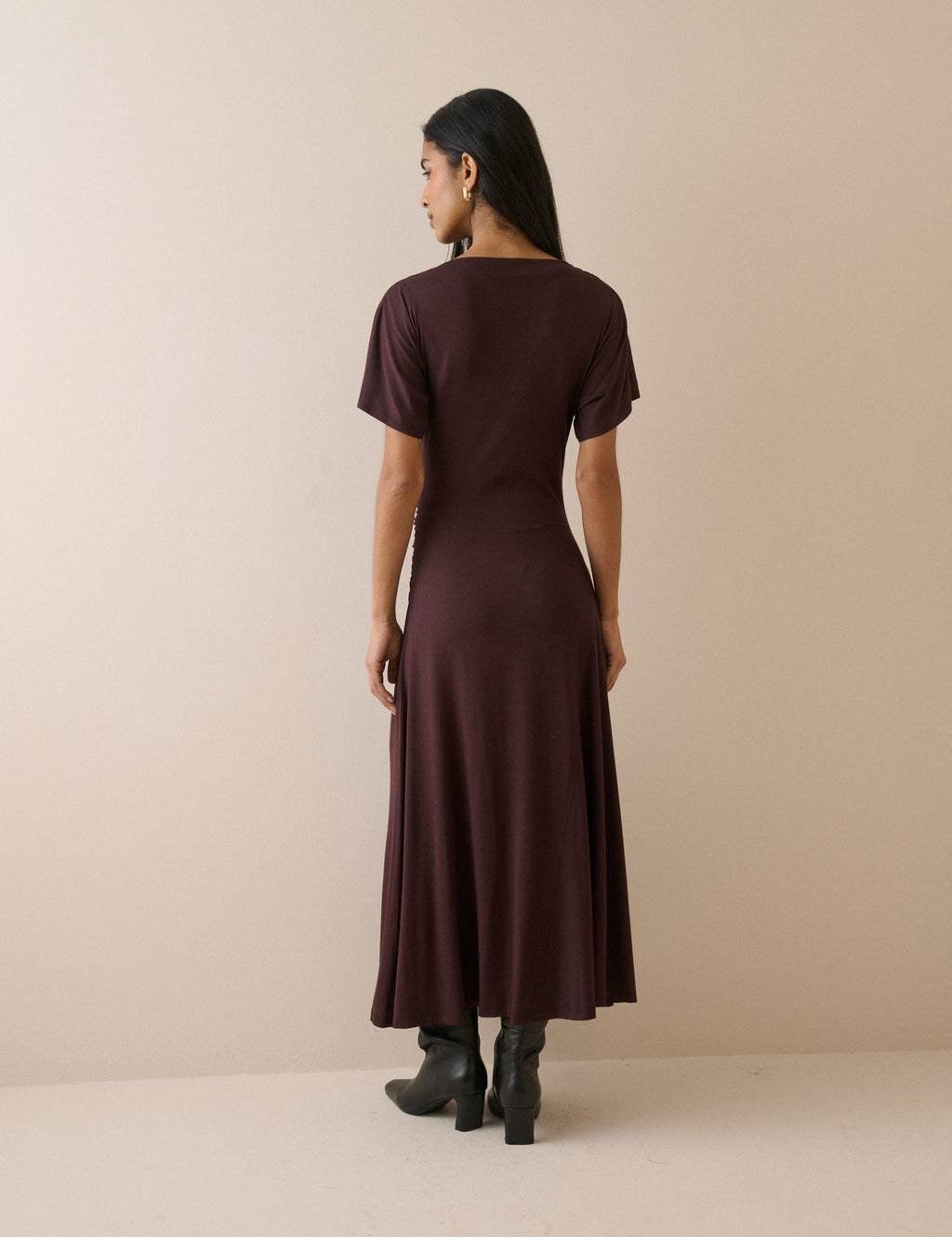 Plum Jersey Niamh Midi Dress