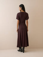 Plum Jersey Niamh Midi Dress