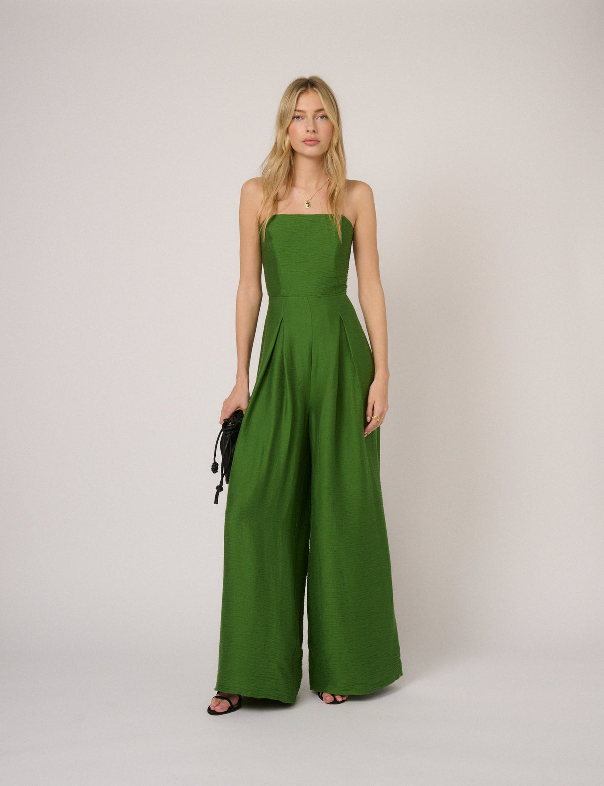 Green Bandeau Rory Jumpsuit