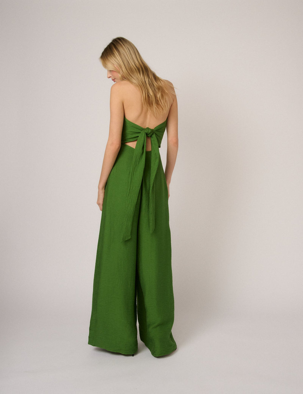 Green Bandeau Rory Jumpsuit