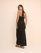 Black Halterneck Cali Maxi Dress