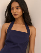 Navy Halterneck Emily Mini Dress