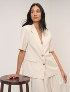 Stone Blazer & Trousers Set