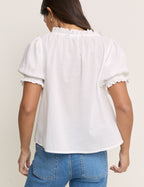 White Puff Sleeve Lumi Blouse