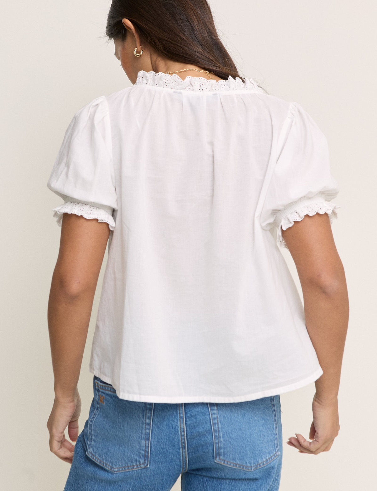 White Puff Sleeve Lumi Blouse