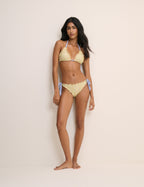 Yellow Ditsy Floral Bikini Set