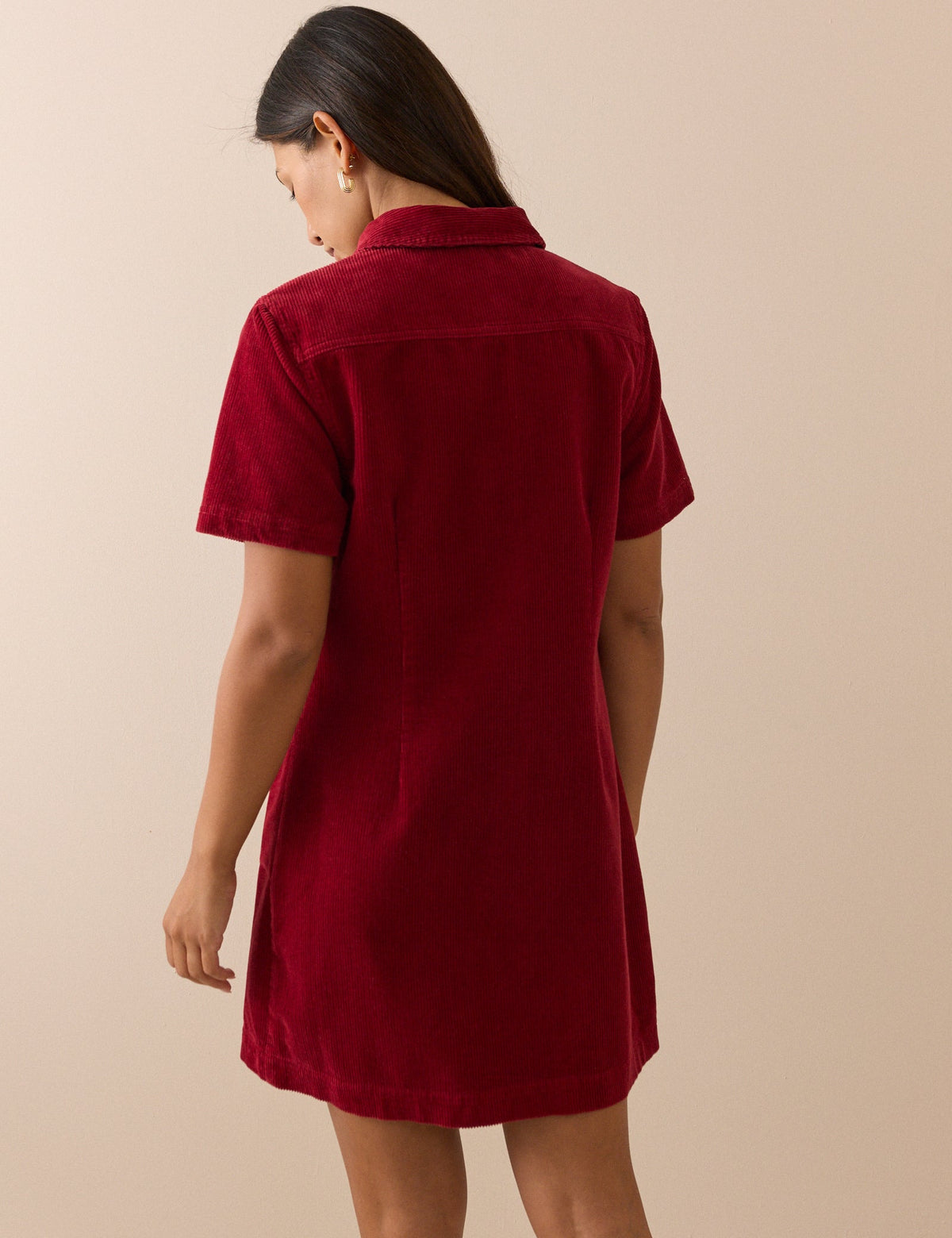 Red Cord Collared Lucy Mini Dress