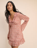 Pink Ditsy Floral Carla Mini Dress