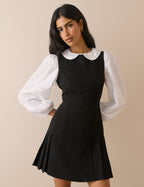 White Broderie Anglaise Peter Pan Collar Blouse