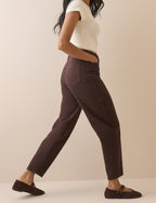 Brown Putney Barrel Leg Jeans