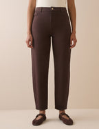 Brown Putney Barrel Leg Jeans