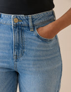 Blue High Rise Camden Tapered Jeans