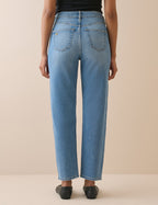 Blue High Rise Camden Tapered Jeans