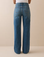 Mid Blue High Rise Soho Wide Leg Jeans