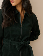Green Cord Kai Shirt Dress