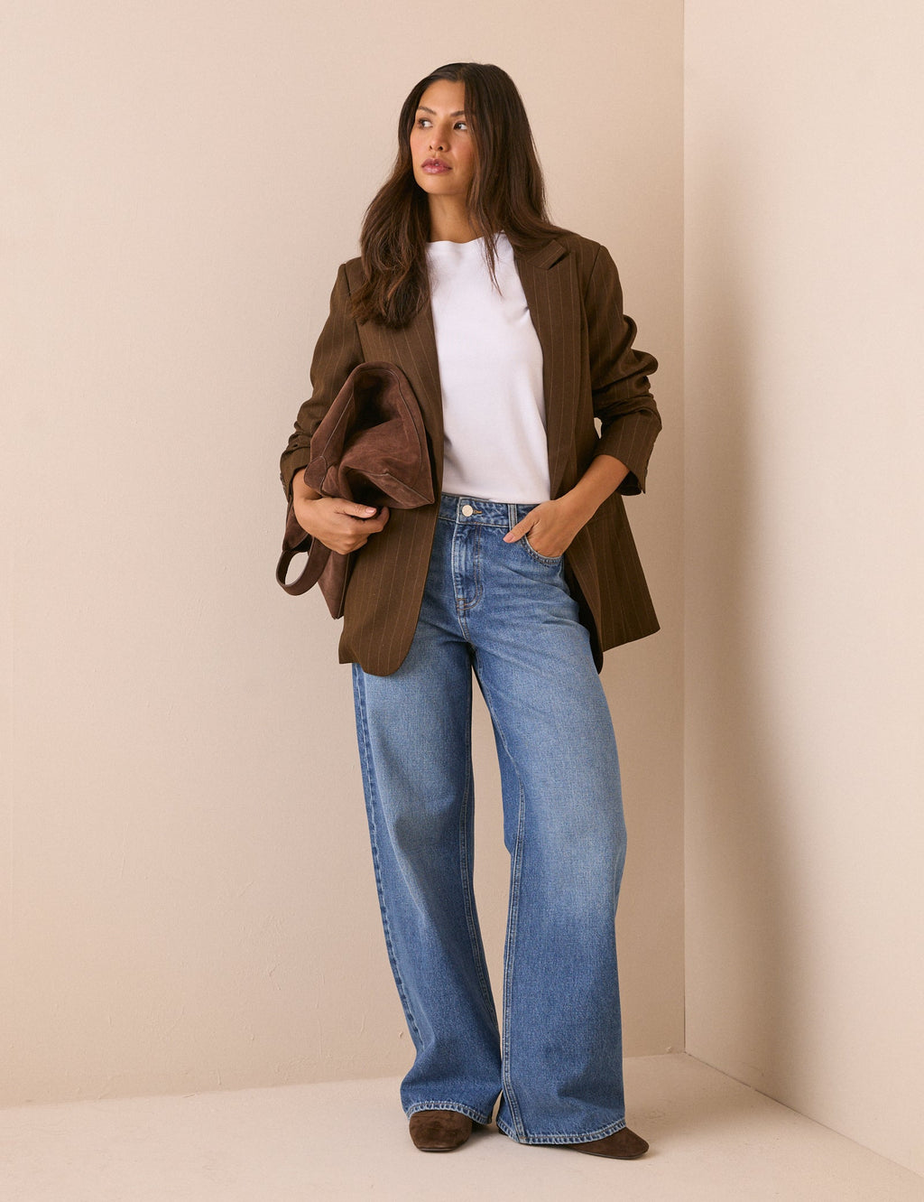 Mid-Wash Blue Stepney Loose Jeans