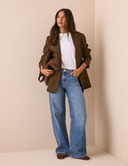 Mid-Wash Blue Stepney Loose Jeans