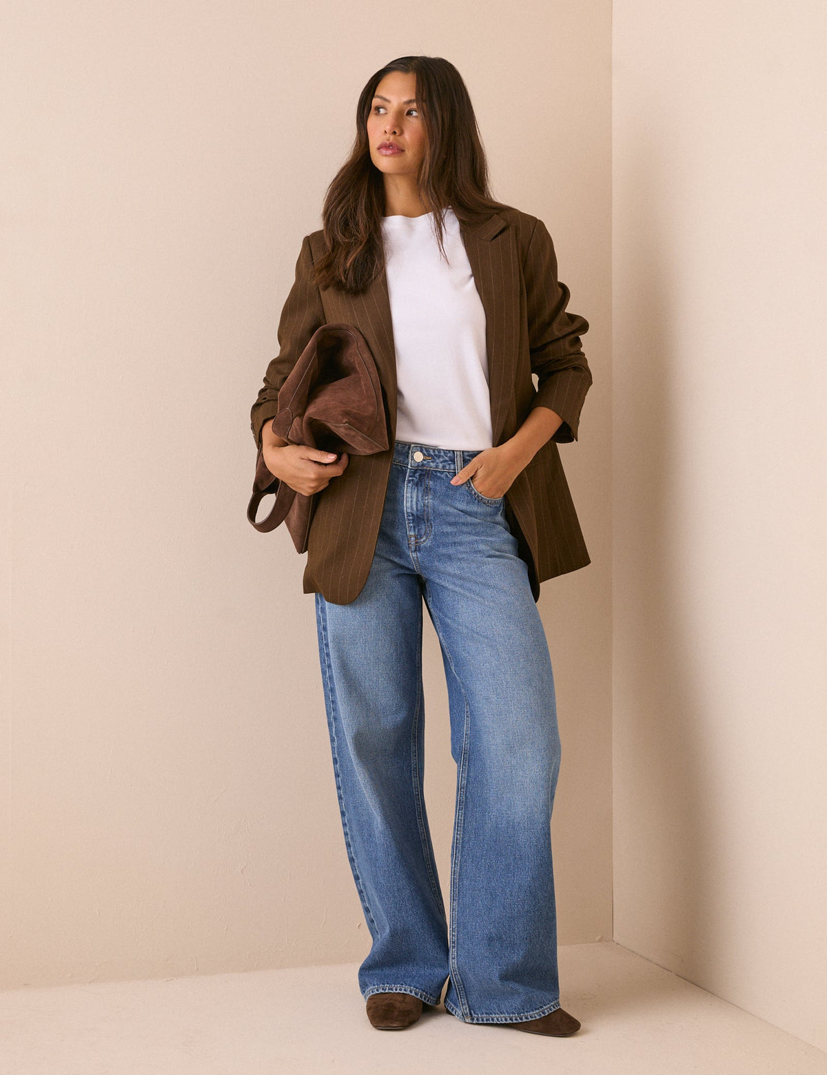 Mid-Wash Blue Stepney Loose Jeans