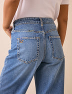 Mid-Wash Blue Stepney Loose Jeans