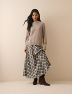Taupe Knitted Wool Jumper