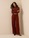 Rust Cord High Rise Soho Wide Leg Jeans