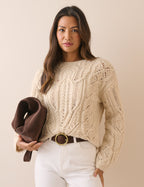 Cream Cable Knit Jumper