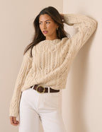 Cream Cable Knit Jumper