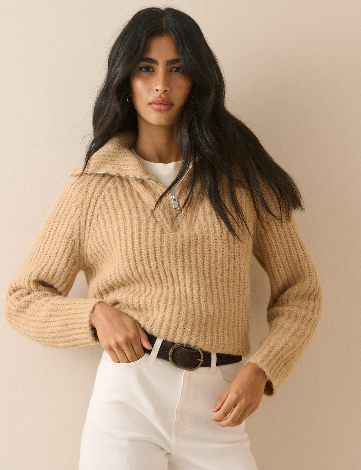 Cream  Chunky Knit Jumper
