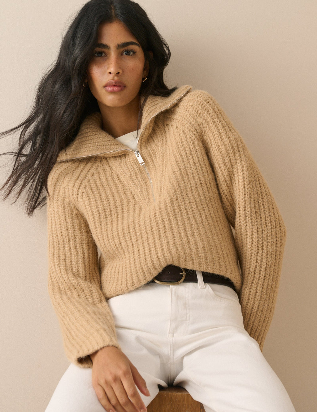 Cream  Chunky Knit Jumper