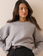 Grey Marl Structured Jumper
